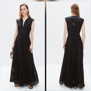 Veronica Beard Alina Dress V-Neck Sleeveless Pull on Size 8